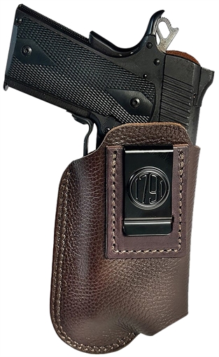 Picture of 1791 Gunleather Optic Ready Light Bearing Fair Chasing IWB Size 04 Brown Left Hand ORLBFCD4LBRWL