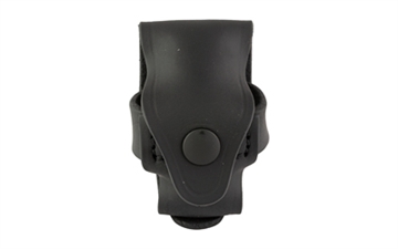 Picture of 1791 Gunleather Revolver Single Carrier Speed Loader, Outside Waistband Belt Carrier, Fits Most J and K-Frame Speed Loaders, Steer Hide, Stealth Black, Ambidextrous RV-SLS-SBL-A