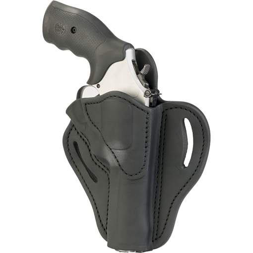 Picture of 1791 Gunleather RVH2S OWB Size 02S Stealth Black Leather Belt Slide Fits S&W K Frame Right Hand RVH2SSBLR