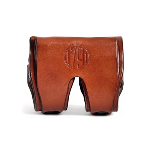 Picture of 1791 Gunleather RVSLDCBRA Speed Loader Double Carrier Brown Steerhide Compatible w/ 5/6 Shots RVSLDCBRA RV-SLD-CBR-A