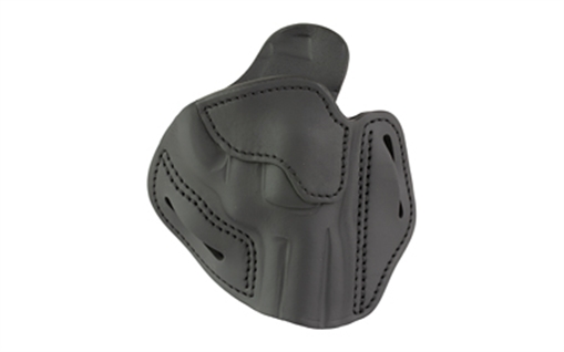 Picture of 1791 Gunleather Revolver Holster, Outside Waistband Holster, Size 4.3, L Frame, Fits Colt Python .357/.38 or Smith & Wesson 686 Plus, Steer Hide, Stealth Black, Right Hand RVH-4.3-SBL-R