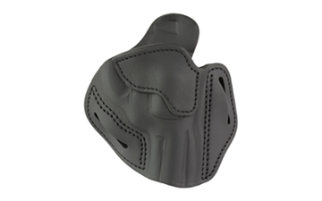 Picture of 1791 Gunleather Revolver Holster, Outside Waistband Holster, Size 4.3, L Frame, Fits Colt Python .357/.38 or Smith & Wesson 686 Plus, Steer Hide, Stealth Black, Right Hand RVH-4.3-SBL-R