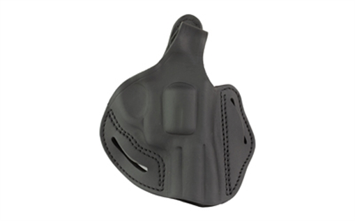 Picture of 1791 Gunleather Thumb Break Revolver Holster, Outside Waistband Holster, Size 4.3, L Frame, Fits Colt Python .357/.38 or Smith & Wesson 686 Plus, Steer Hide, Stealth Black, Right Hand RVHX-4.3-SBL-R