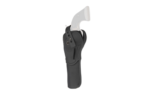 Picture of 1791 Gunleather Single Action Holster, Outside Waistband Holster, Fits Most Single Action Revolvers with 5.5" Barrels and Shorter, Matte Finish, Leather Construction, Stealth Black, Ambidextrous SA-RVH-5.5-SBL-A