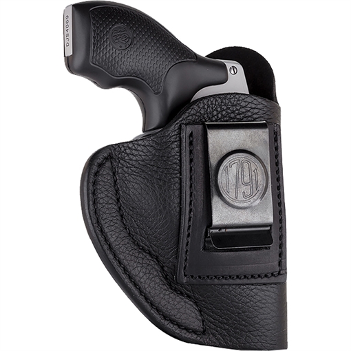Picture of 1791 Gunleather Smooth Concealment Holster, Leather Inside Waistband Holster, Left Hand, Night Sky Black, Fits LCR & S&W 38 Special , Size 2 SCH-2-NSB-L SCH2NSBL