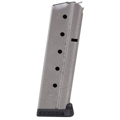 Picture of Metalform 9MM GOVT/COMM S/S 10 RD. FLAT FOLLOWER W/ REMOVABLE BASE 9.743