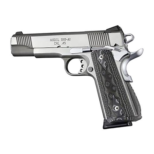Picture of Hogue 1911 GOV'T MAGRIP KIT-ARCHED MAINSPRING-CHECK-G10 BLK/GRY 01277-BLKGRY
