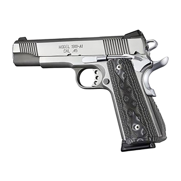 Picture of Hogue 1911 GOV'T MAGRIP KIT-ARCHED MAINSPRING-CHECK-G10 BLK/GRY 01277-BLKGRY