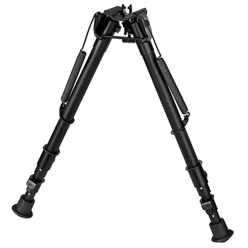 Picture of Harris Bipods 251A2 Non-Swivel 25 Swivel Stud, 12-25", Black Steel/Aluminum, Rubber Feet 251A2 1A2-25