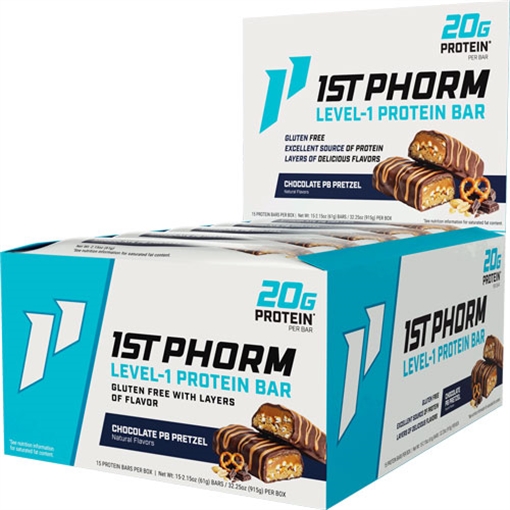 Picture of 1ST PHORM LEVEL 1 BAR CHOCOLATE PB PRETZEL 15 BARS 1P96122