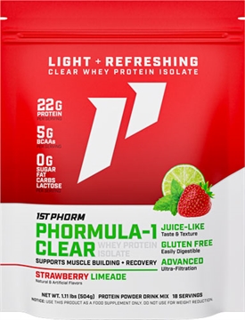 Picture of 1ST PHORM PHORMULA 1 CLEAR PROTEIN POWDER STRAW LIMEADE 1P28190