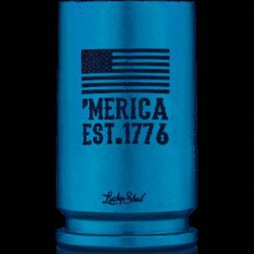 Picture of 2 MONKEY TRADING SPIRIT SHOT GLASS 30MM A10 BLUE 'MERICA SS30-BM