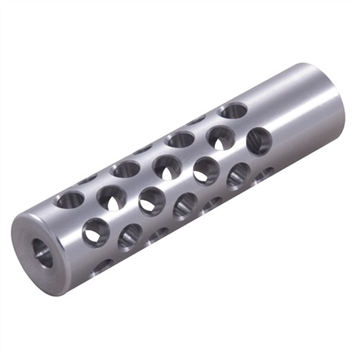 Picture of Shrewd #2 MUZZLE BRAKE 22 CALIBER 1/2-28 CHROME MOLY SILVER NONE