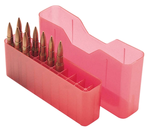 Picture of MTM Case-Gard J20LLD29 Slip-Top Ammo Box J-20 7mm Rem/338 Win Mag Red Polypropylene 20rd J20LLD29 J-20-LLD-29