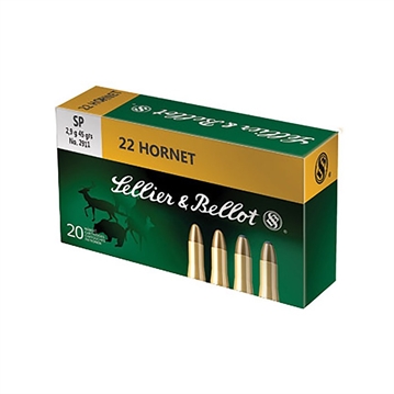 Picture of Sellier & Bellot Sellier & Bellot Rifle Ammo 22 Hornet SP 45 gr. 20 rd. SB22HB