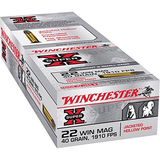 Picture of Winchester 22 WMR 40GR JACKETED HOLLOW POINT 150/BOX X22MH150