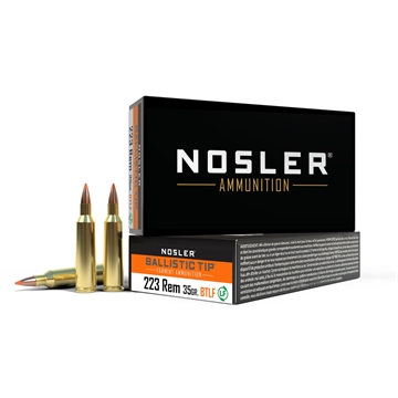 Picture of Nosler Nosler Varmint Ballistic Tip Rifle Ammunition 223 Rem. 35 gr. BTLF SP 20 rd. 61042
