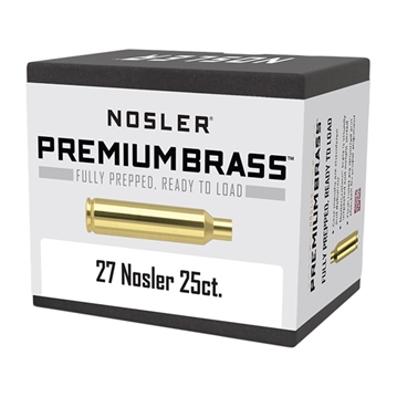 Picture of Nosler Unprimed Brass Rifle Cartridge Cases .27 Nosler 25/ct 10145