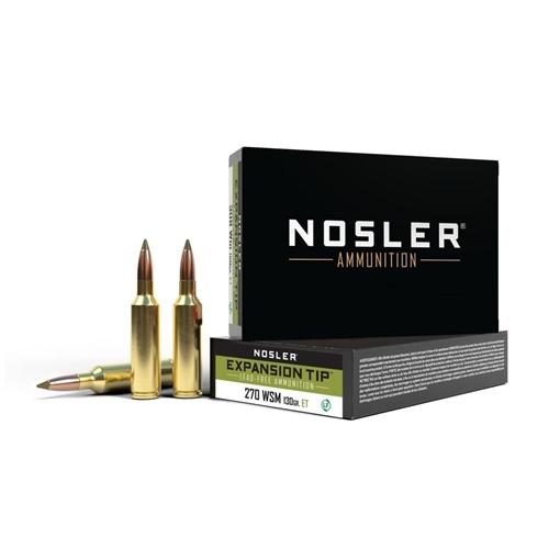 Picture of Nosler Nosler Expansion Tip Rifle Ammunition 270 WSM 130 gr. ET SP 20 rd. 40142