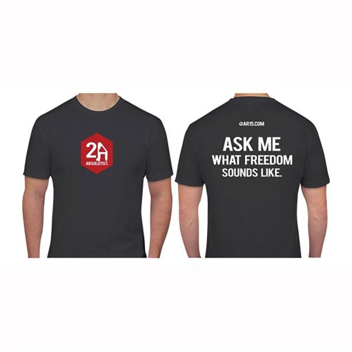 Picture of Ar15.Com AR15.COM 2A ABSOLUTIST T-SHIRT LARGE GRAY NONE