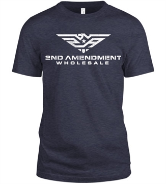 Picture of 2AW Logo Front Shall Not Infringe Logo Back T-Shirt-S-Midnight Navy 2AWFRSHALLNOTBAT-S-Midnight Navy