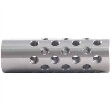 Picture of Shrewd #3 MUZZLE BRAKE 22 CALIBER 9/16-24 SS SILVER NONE