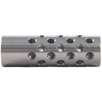 Picture of Shrewd #3 MUZZLE BRAKE 22 CALIBER 5/8-24 SS SILVER NONE