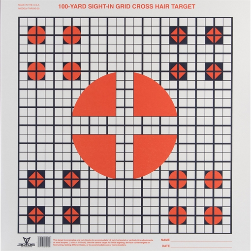 Picture of 30-06 30-06 Sight in Grid Target 20 pk. TARSIG-20
