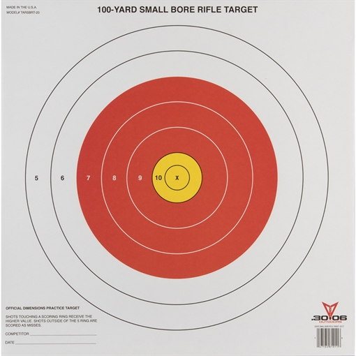 Picture of 30-06 30-06 Small Bore Rifle Target 20 pk. TARSBRT-20
