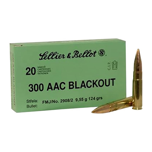 Picture of 300 AAC BLACKOUT 124GR FMJ AMMUNITION 105003901 -