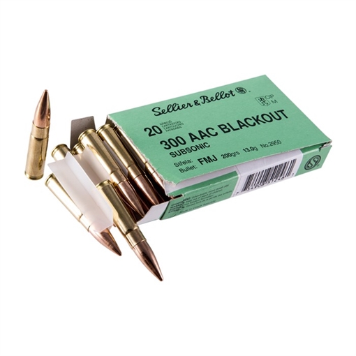 Picture of 300 AAC BLACKOUT 200GR SUBSONIC FMJ AMMO 105000715 -