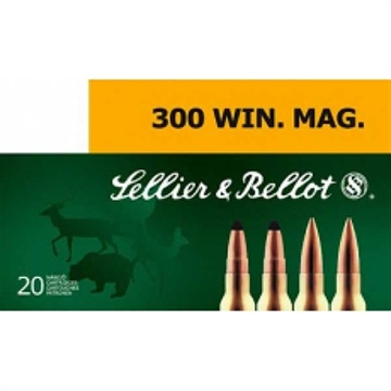 Picture of Sellier & Bellot 300 WINCHESTER MAGNUM 180GR SOFT POINT CUTTING EDGE 20/BOX SB300B