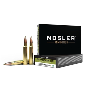 Picture of Nosler Nosler Expansion Tip Rifle Ammunition 338 Win Mag. 225 gr. ET SP 20 rd. 40154