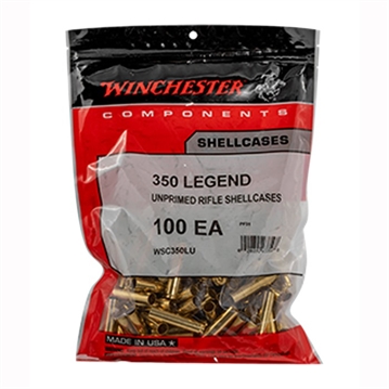 Picture of Winchester Ammo Unprimed Cases 350Legend Rifle Brass 100/Bag WSC350LU