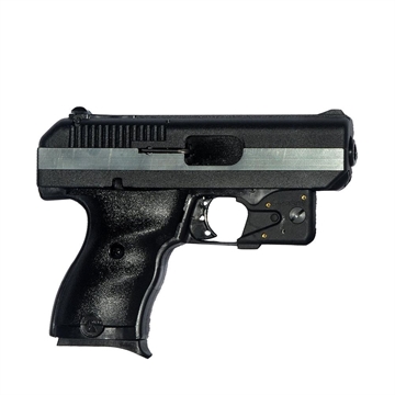 Picture of Hi-Point CF 380 ACP Caliber with 3.50" Barrel, 8+1 Capacity, Black Finish Frame, Serrated Black Steel Chrome Line Slide & Polymer Grip, LaserLyte Laser CF380LLTGM