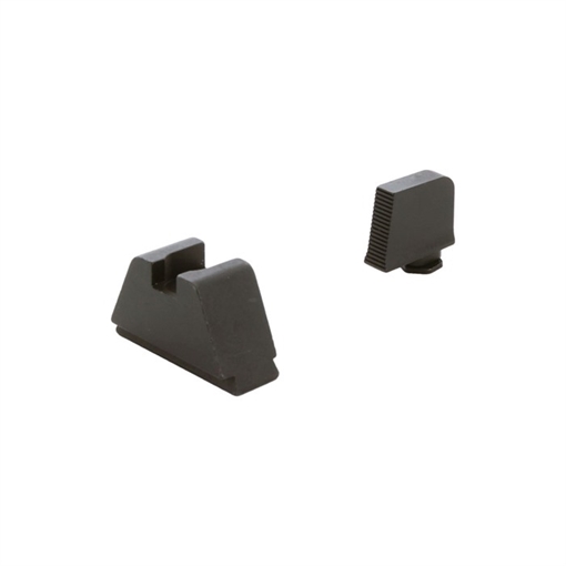 Picture of AmeriGlo Tall Suppressor Sights, 3XL Height, Fits All Glocks Except 42/43, Black Serrated .365" Front, Flat Black .451" Rear GL-506 GL506