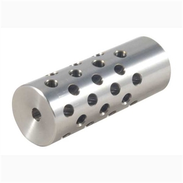 Picture of Shrewd #4 MUZZLE BRAKE 22 CALIBER 5/8-24 CHROME MOLY SILVER NONE