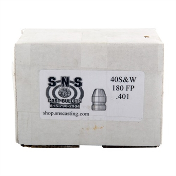 Picture of Sns Cast Bullets .40 CAL/10MM (.401'') 180GR FP LEAD BULLETS 500/BOX SS40180FP