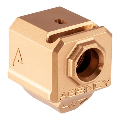 Picture of Agency Arms 417S SINGLE PORT COMP FOR GLOCK GEN 3, GOLD, 9MM 417S-G3-GLD