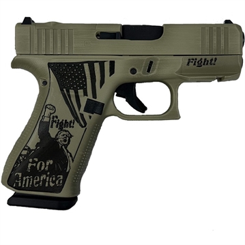 Picture of Glock GLOCK 43X MOS 9MM 3.41'' BBL (2)10RD DISTRESSED VERDE TRUMP HS9