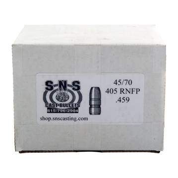 Picture of Sns Cast Bullets 45/70 CALIBER (0.459'') 405GR LEAD RNFP 250/BOX SS4570RNFP