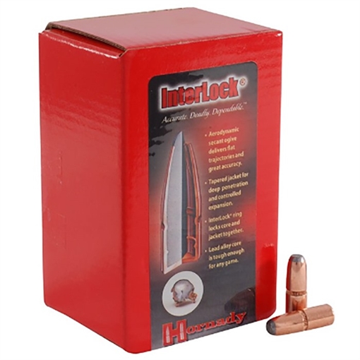 Picture of Hornady InterLock 45 Cal .458 350 gr Flat Point 50 Per Box/ 15 Case 4503