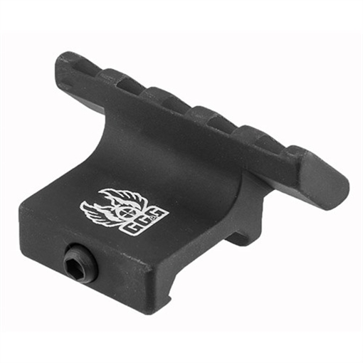 Picture of GG&G, Inc. Mount, Picatinny 45 Degree Offset Accessory Rail, Ambi-Design, 5 cross-slot mounting locations, Anti-Snag Design, Black GGG-1526