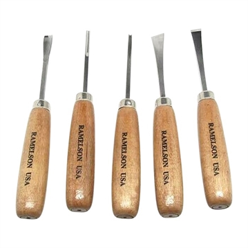 Picture of U.J. Ramelson # BASIC STRAIGHT HANDLE WOODCARVING 5 PIECE SET 106