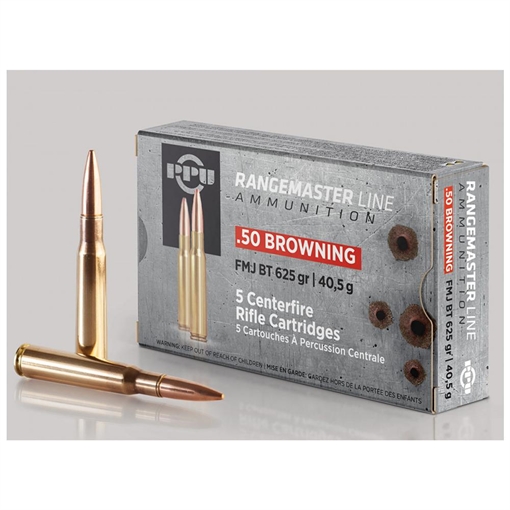 Picture of PPU Rangemaster 50BMG 625gr Full Metal Jacket/ 120rds *Sold by Case *Includes Metal Can PPRM50M