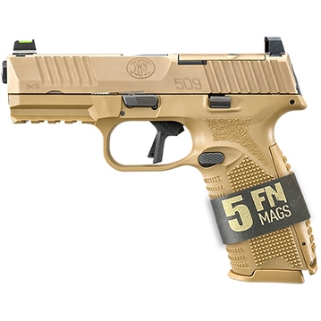 Picture of Fn America 509 MRD 9MM LUGER 4'' BBL (2)17RD & (3)24RD MAGS FDE 66-101653