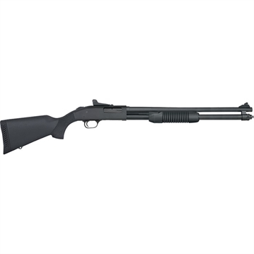 Picture of Mossberg 590 Persuader 20 Gauge 8+1 3" 20" Cylinder Bore Barrel, Matte Blued Metal Finish, Drilled & Tapped Receiver, Ghost Ring Sight, Synthetic Stock 50699
