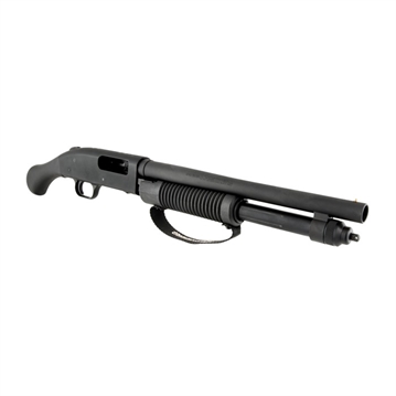 Picture of Mossberg 590 Shockwave 12 Gauge Pump 3" 5+1 14" Blued Heavy-Walled Barrel, Blued Stainless Steel Receiver Drilled & Tapped, Black Raptor Birdshead Grip 50659