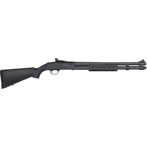Picture of Mossberg 590 12 Gauge Pump 3" 8+1 20" Matte Blued Steel Barrel, Matte Blued Drilled & Tapped Receiver, M-LOK Handguards, Black Fixed Synthetic Stock 50674