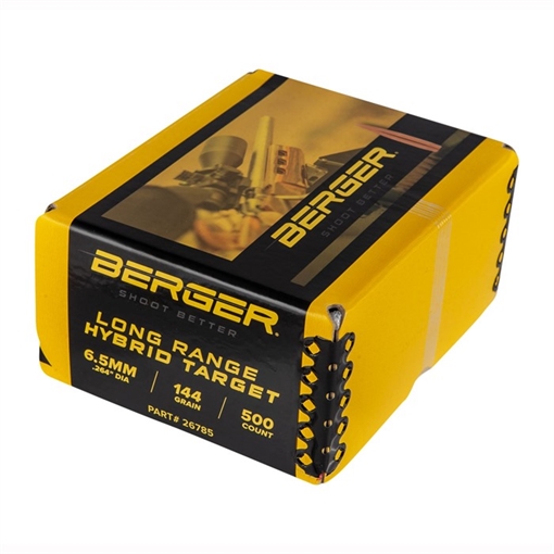 Picture of Berger Long Range Hybrid Target Rifle Bullets 6.5mm .284" 144 gr LRHT 500/ct 26785